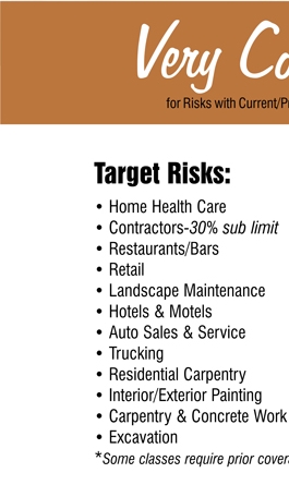 Risks New in Business or Lapse in Coverage